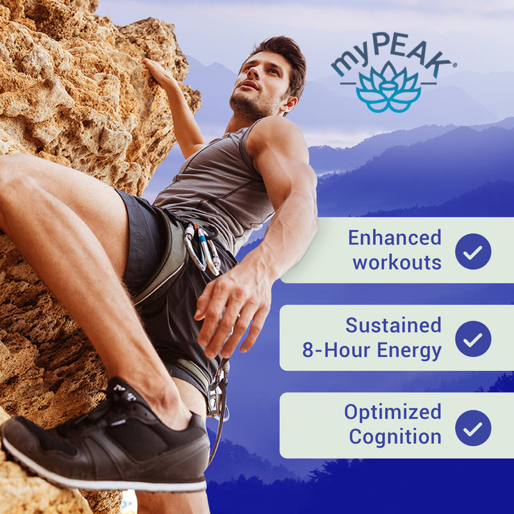 myPEAK Brilliance: The Best Nootropic Focus Supplement for 8-Hours of Sustained Energy, Reduced Fatigue, Enhanced Focus, Improved Memory, Plus Caffeine-Free Pre-Workout with TeaCrine Theacrine, Theanine, Gingko, B-complex, and Rhodiola Rosea