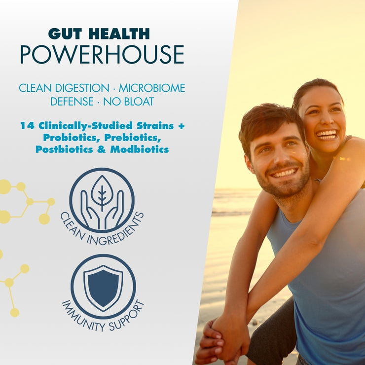 myPEAK PeakBiotic: The Best Vegan Probiotic Prebiotic Supplement for Women and Men to Support Reduced Gas & Bloating, Optimal Gut Health, Mood, Digestion, Immunity, Weight, Skin, Brain Health & Regular Bowel Movements Ingredients.